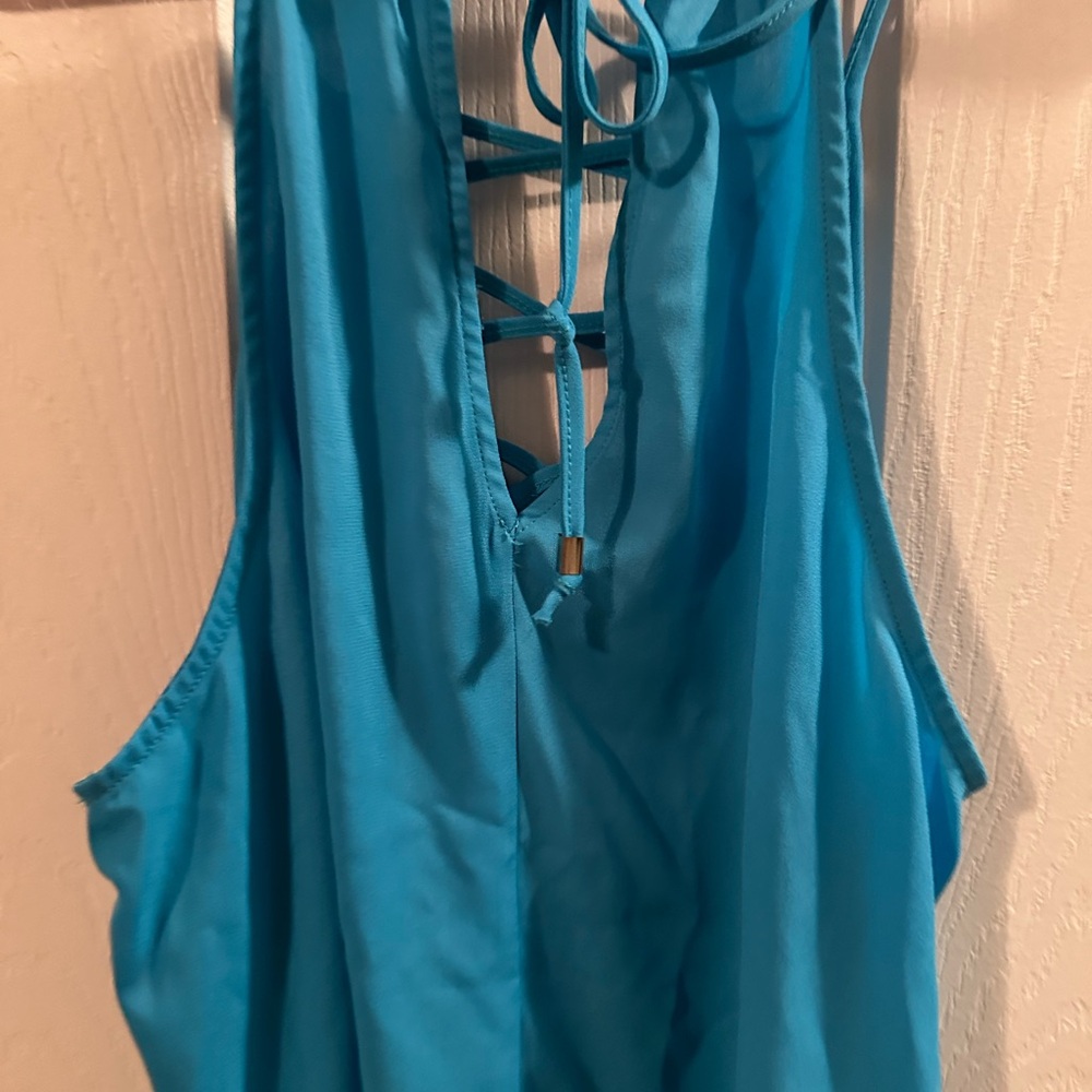 Blue Sleeveless Top